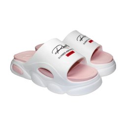 Papuci/slapi pentru femei, spuma EVA, alb si roz, marimea 41, Jose Amorales