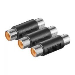 Adaptor prelungire 3x RCA mama la 3x RCA mama Goobay