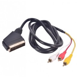 Cablu Adaptor Scart 3x RCA, Active, 1.2m, convertor cu video si sunet audio euroscart la AV tata