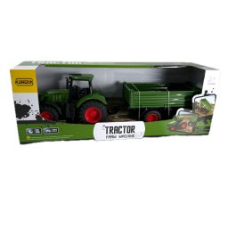 Jucarie tractor cu remorca