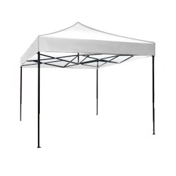 Cort pliabil pentru Evenimente Flippy, cadru metalic pentru curte si gradina, pereti laterali, 300 x 450 cm, Alb