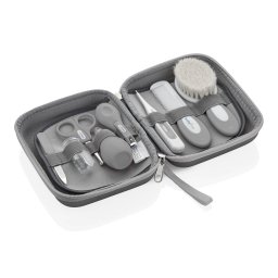 Set ingrijire unghii bebelusi cu 9 piese BabyJem Grooming Set (Culoare: Gri)