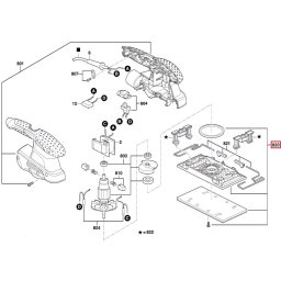 SKIL 2610Z06065 , Kit placa de baza pentru slefuitorul cu vibratii 7338