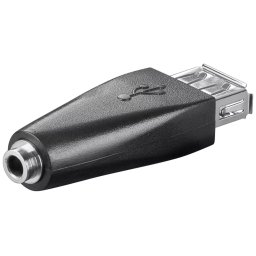 Adaptor USB 2.0 A mama - Jack 3.5 mm 3 pini mama Goobay