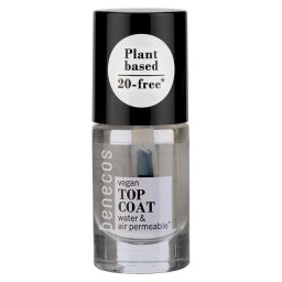 Lac de unghii top coat Crystal, 5 ml - Benecos