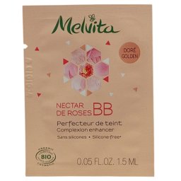 Melvita, Nectar de Roses, Organic, Light Coverage, BB Cream, Golden, 1.5 ml *Sample - For Women
