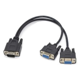 Cablu spliter port Serial 9 pini, Active, RS 232 tata la 2 mama, convertor serial la casa marcat datecs, POS, scaner si alte dispozitive rs232