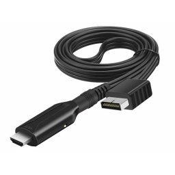 Cablu compatibil PlayStation 1, 2, 3 la HDMI, Active, 1M, Full HD, convertor ps2 la hdmi tata, adaptor mufa video si sunet audio, compatibilitate: consola joc AV multi out la televizor/ monitor tv cu hdmi