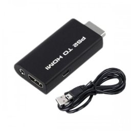 Adaptor compatibil PlayStation 2, 3 la HDMI, Active, Full HD, convertor ps1, ps2, ps3 tata la hdmi mama, mufa video si sunet audio, compatibilitate: consola joc AV multi out la televizor/ monitor tv cu hdmi