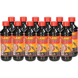 Set de 12x ulei pentru torțe de parafină transparent