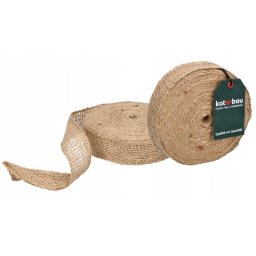 Panglică de iută 3.5 rola de iută naturală 20m set de 2 buc.