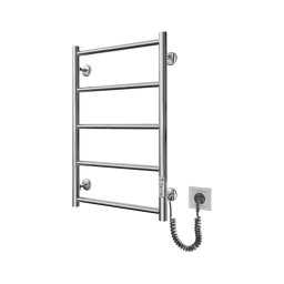 Radiator de baie tip scară CLASSIC 65W/230V 66x42 cm inox/crom lucios, montaj pe partea dreaptă