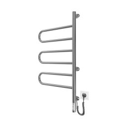 TRISTAR Uscător electric rotativ pentru prosoape, 80W/230V, 82,5 x 44,5 cm, IP44, inox/crom lucios
