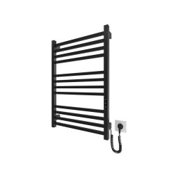 Radiator tip scară pentru baie HF LONDON, 165 W, 230 V, 77 x 53 cm, negru, racord pe partea dreaptă