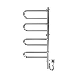 Uscător electric rotativ pentru prosoape ELECTRA 120W/230V 102,5x44,5 cm inox/crom, pe partea dreaptă