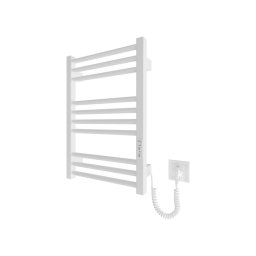 Radiator de baie tip scară HF DERBY, 100 W / 230 V, 57 x 43 cm, alb, racordare pe dreapta