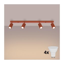 Brilagi - Spot LED CRESTO 4xGU10/10W/230V roșu