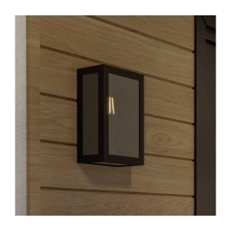 Eglo 33627 - Aplica de exterior ALAMONTE SMOKE 1xE27/60W/230V IP44 negru
