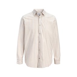 JACK & JONES Cămaşă Jjhenry Mix Slub Ls 12289180 16-1305 TCX string