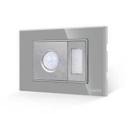 Senzor de Miscare 2M si Lampa de Veghe LUXION cu Rama din Sticla, Standard Italian, 3M SmartElectro IntelligentHouse