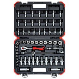 Gedore Red Socket set 3/8 ", 59 pieces (red / black, with Shift-gun, SW 6mm - 24mm)