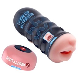 Pretty Love Vacuum Cup - masturbator oral realist (culoare naturală a pielii)