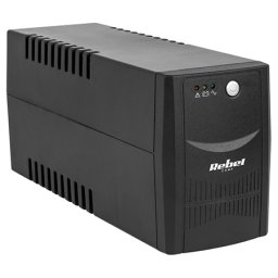 UPS 800VA/480W cu baterie internă 12V/9Ah, 2 prize, Rebel KOM0552