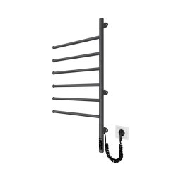 Uscător electric rotativ pentru prosoape VEER 80W/230V 82,5x44,5 cm inox/negru