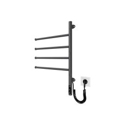 Uscător rotativ electric pentru prosoape VEER 50W/230V 62,5x44,5 cm inox/negru