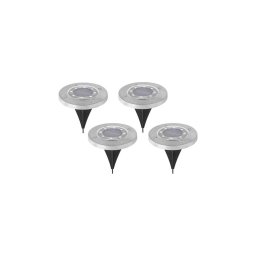 Set de 4 lămpi solare CLAVO cu LED, baterie 1x AAA, 4000K, IP44, 300 mAh