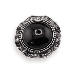 Brosa rotunda cu Onix, 45mm