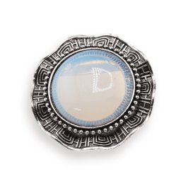 Brosa rotunda cu Opalit, 45mm