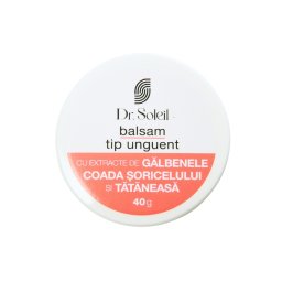 Balsam tip unguent cu extracte de Gălbenele, Coada Șoricelului și Tătăneasă Dr. Soleil, 40g
