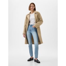Blugi GAP cu talie înaltă, model vintage, slim, cu model patchwork
