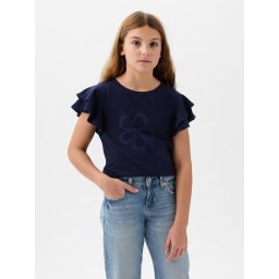 Tricou pentru copii cu volane GAP