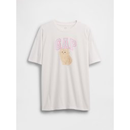 Top de pijama GAP Kids supradimensionat cu logo