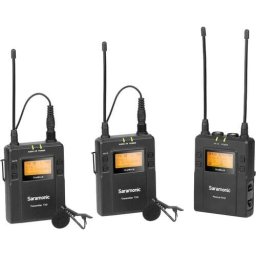 Kit Lavaliere Saramonic UWMIC9 KIT2 UHF Wireless RX9 + 2 TX9 Negru