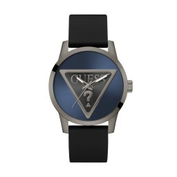 GUESS Ceas analogic 'Badge' albastru / negru / argintiu