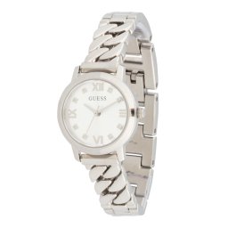 GUESS Ceas analogic 'BEJEWELED' argintiu