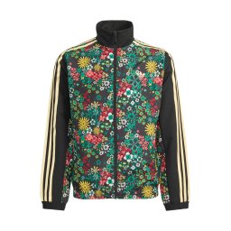 ADIDAS ORIGINALS Geacă de primăvară-toamnă 'Adidas Originals x Liberty London' galben / verde iarbă / negru / alb