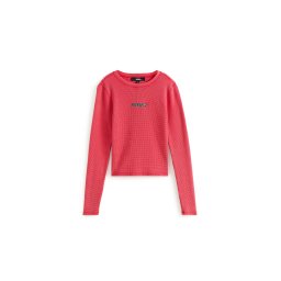 VANS Tricou 'Teri' roșu deschis / negru / alb
