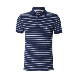 TOMMY HILFIGER Tricou 'CORE 1985' bleumarin / alb