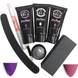 Kit unghii polygel Aria cu 3 nuante