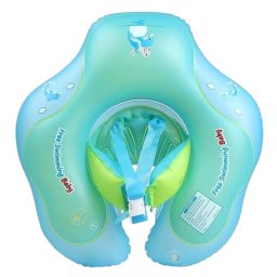 Colac gonflabil bebe cu suport si centura, PVC, marime XL reglabila, 2-6 ani