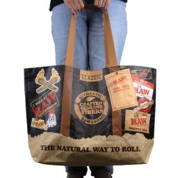 Geanta cu manere Raw Black Tote