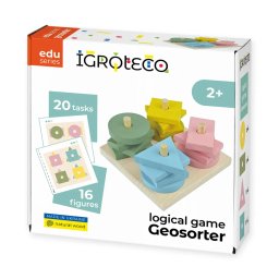 Joc de logica, sortator din lemn -, zGeosorter,