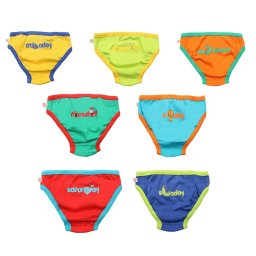 Chilotei din bumbac organic, pentru baieti, Zoocchini, Zilele sÃ„Æ’ptÃ„Æ’mÃƒÂ¢nii, 5-6 ani - 7 buc