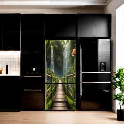 Folie imprimata color pentru decor Frigider, dimensiune 200 x 90cm, model: AVX-FR24