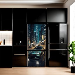 Folie imprimata color pentru decor Frigider, dimensiune 200 x 90cm, model: AVX-FR09
