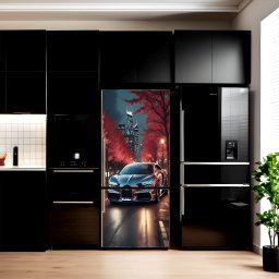 Folie imprimata color pentru decor Frigider, dimensiune 200 x 90cm, model: AVX-FR08